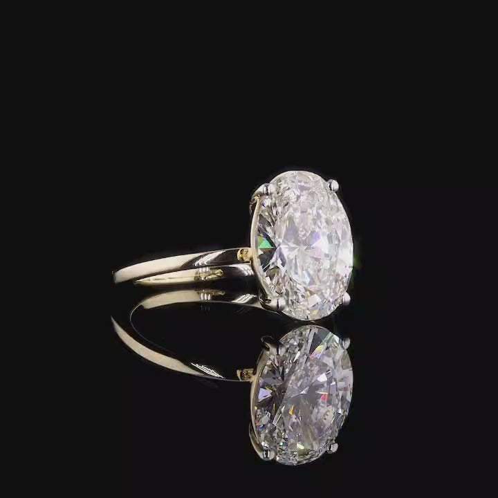 5 carat center engagement ring
